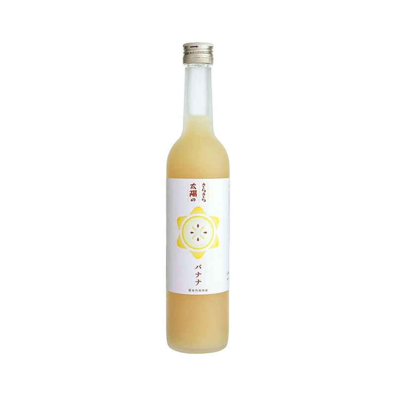 閃亮太陽 香蕉酒 500ml 瓶裝，酒精度6%，天然香蕉香氣與味道，易飲甜美，建議雪凍淨飲或加入牛奶。