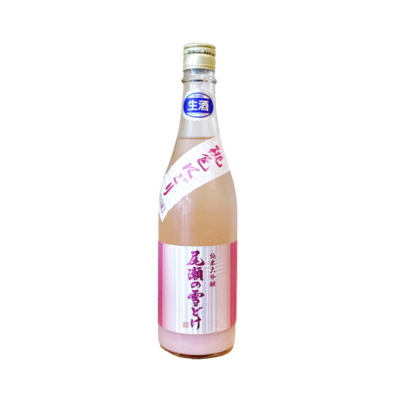 尾瀨之雪融 桃⾊ 濁酒 純⽶⼤吟釀 ⽣原酒